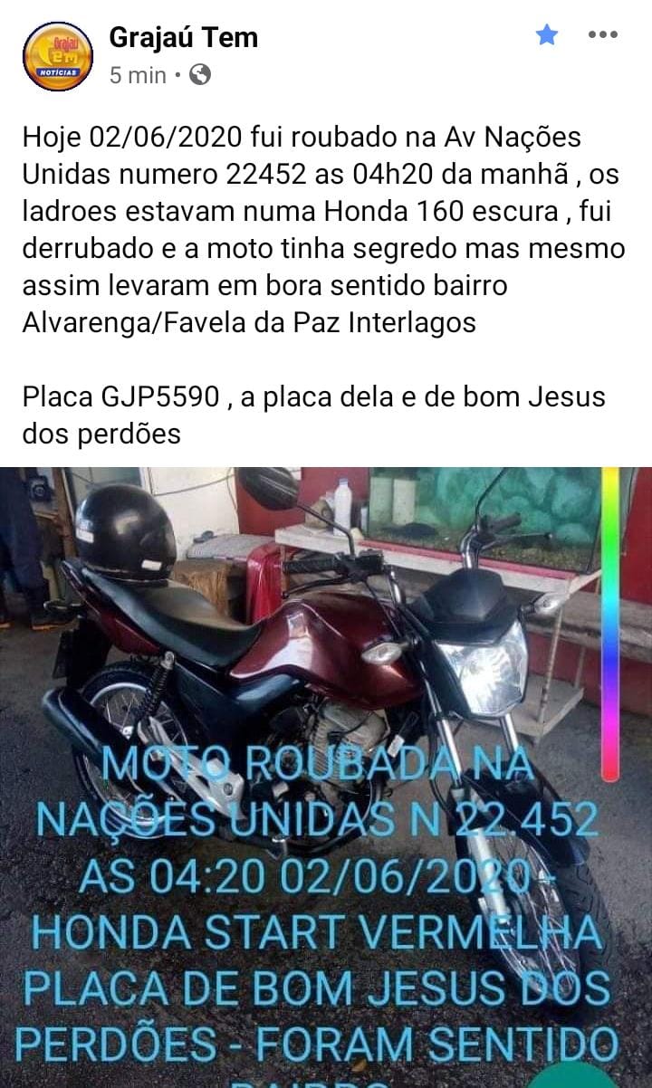 Veículo Roubado